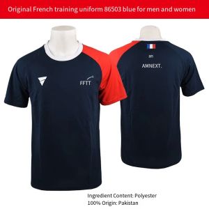 Jerseys TSP Victas France Team Table Table Tennis Vêtements Sports Sports Sleeve Ping Pong Tshirt Sport Jerseys 83117