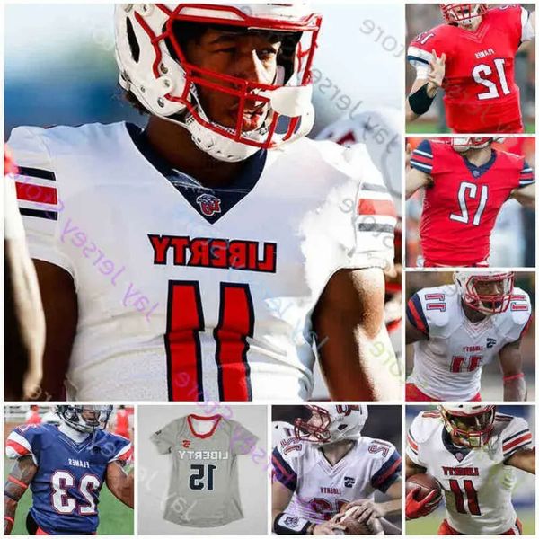 Maillots d'université personnalisés Liberty Flames Football Jersey NCAA College Frankie Hickson Antonio Gandy-Golden Kevin Shaa 25 High