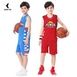 Jerseys Groothandel High Quty Kids Basketball -uniformen Custom 100% polyester mesh Throwback Breathable Basketball Jerseys For Boys M991 T240524
