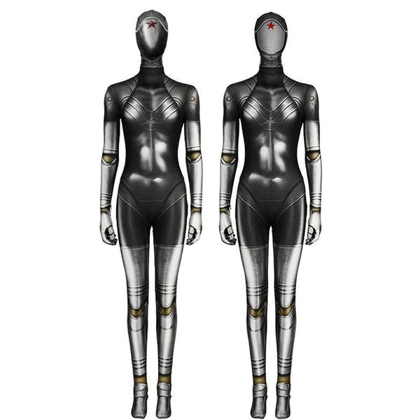 Jesais atomic coeur jumeaux natasha cosplay bodySuit Ballerina-fesse atomic bionic robot saut en combinaison halloween tenue