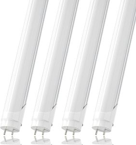 Jezige bouillon in Amerikaanse LED T8 Tube 4ft 28W 6000K G13 192leds lichtlamp bol 4 voet 1,2 m dubbele rij 85-265V LED-verlichting Frosted cover