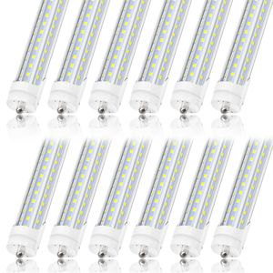 Jezige T8 8ft LED -buizen 6000K FA8 120W D -vormige LED -buislichten Transparant deksel 25 packs