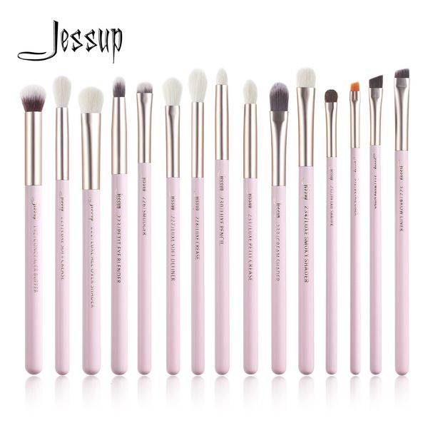 Jessup 15 pièces ensemble de pinceaux de maquillage Kits de pinceaux pour les yeux professionnels fard à paupières Eyeliner mélange de sourcils correcteur Brochas T294 240131