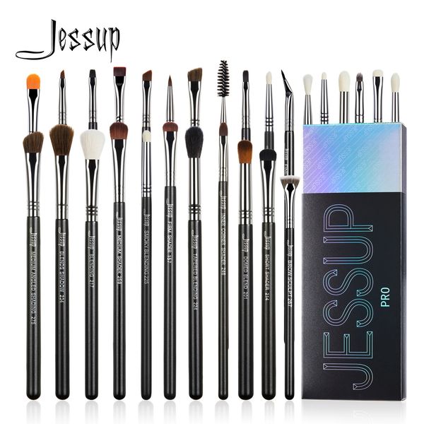 Jessup Eye Makeup Brushes Set Profissional Escova Sintética Blending Eyeshadow Sobrancelha Crease Shader T341 231226