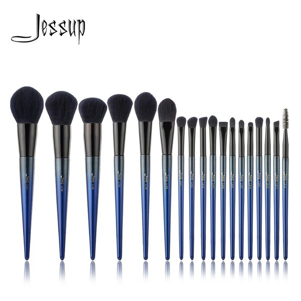 Jessup pinceaux de maquillage 18 pièces ensemble de pinceaux de maquillage poudre fond de teint Contour crayon pinceaux de fard à paupières T263 240314