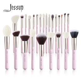 Jessup Makeup Brushes Set 1525pcs Naturalsynthetic Foundation Powder Lightlighter Eyeshadow Brush Pedzle do Makijazu T290 240403