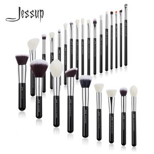 Jessup Makeup Brushes Set Foundation Powder Professional Make Up Brush Contour Blender Blender fard à paupières Blush 25pcs chèvre synthétique T175 240326