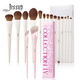 Jessup Pink Foundation -borstels Set T497 met 14 -st make -upborstels T329 240403