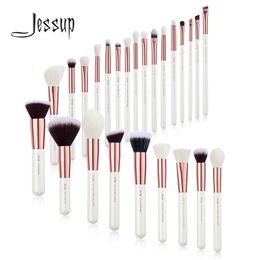 Jessup Professional Makeup Brushes Set25pcs Cepillo de maquillaje Foundation Powder Seshadow Eyer Liner Highlighter Herramientas Kit T215 240418