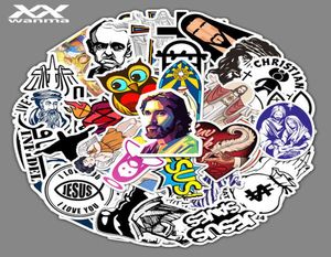 Jezus 50 christelijke stripfiguren graffiti stickers bagage koffer auto scooter waterdichte 3MTV6102361