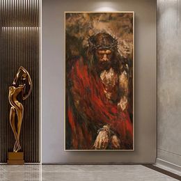 Jezus Christus Religie Canvas schilderposters en print Wall Art Pictures for Living Room Corridor Slaapkamer Home Decor Cuadros