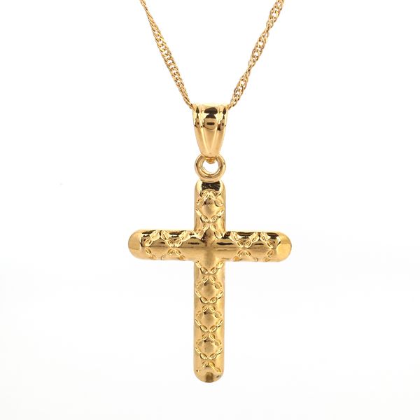 Collier pendentif croix de jésus, Crucifix 24K, bijoux pour hommes, pendentif croix religieuse, russie, grèce