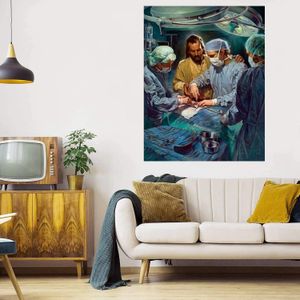 Jezus in de operatiekamer enorme olieverfschilderij op canvas Home Decor Handcrafts / HD Print Wall Art Picture Personalisering is acceptabel 21061413