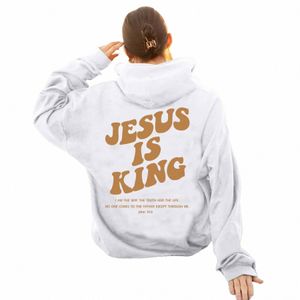 Jesus Loves You Oversized Grafische Hoodie Vrouwen Hip Hop Vintage Hoody Trui Tops Voor Vrouwen Trendy Esthetische Top Y0Gb #