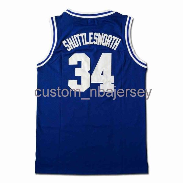 Jésus Shuttlesworth # 34 Lincoln He Got Game Film Maillot de basket cousu S-XXL