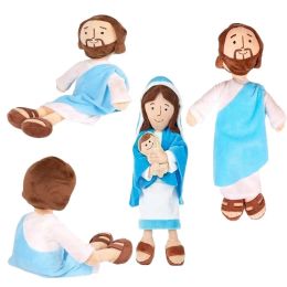 Jésus Virgin Marie Toy en peluche Christ Religieux Figure Figure d'enfants Gendre de sofle de poupée en peluche éducative pour les enfants croyants