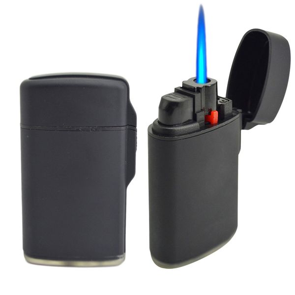 Jet torche briquet bleu flamme gaz Butane coupe-vent rechargeable cigare briquets réglable flamme pistolet torches