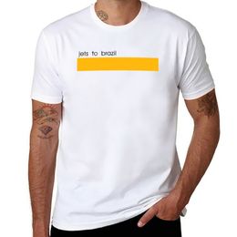 Jets naar Brazilië oranje rijmende woordenboek logo t-shirt oversized t shirts mannen t shirts