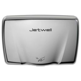 JETWELL Compacto Adecuado para Baño Comercial Servicio Pesado Alta Velocidad AC 110-130V Acero Inoxidable - Secador de Manos con Tambor de Aire Caliente