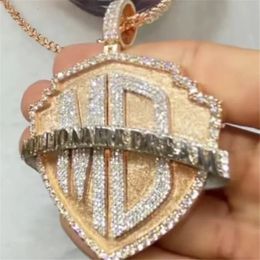 Jood Custom Millionaire Chain Hip Hop Mens Jewelry 925 Sterling Silver Real Gold Ploated VVS Diamonds Pendant Chain 240424