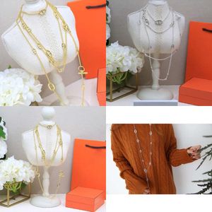 Sieradenontwerper Farandole trui ketting hanger lange ketting 160 cm voor dames klassiek goud sier cadeau met doos originele kwaliteit