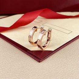 Sieradenontwerper Diamond Stud oorbellen Groothandel Koreaanse sterling Sier sieraden kubieke zirkonia roestvrijstalen hoepel oorrang aangepast vrouwen sieraden