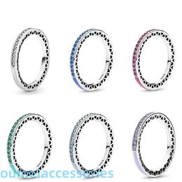 Designer de jóias Pandoraring Dora's Band Rings 925 Silver Simple Index Finger Ring
