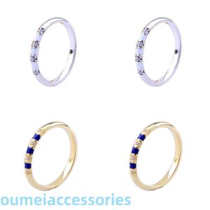 Créateur de bijoux Pandoraring Dora's Band Rings S925 argent brillant plaqué or bague exotique et rayée cadeau de Saint Valentin fille