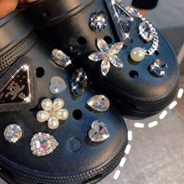 Bijoux Diamond Charms Girl Slipper Decoration PVC ACCESSOIRES PVC ACCESSOIRES X-MAS Kids Shoe Fit Croc Party Gifts262E