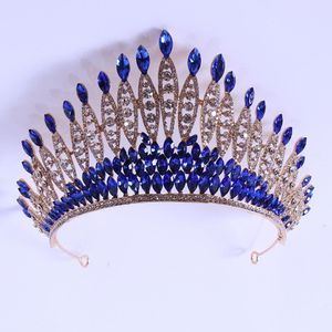 Sieraden Royal Crown Accessories Crystal Wedding Ornamenten Bruid Crown Dance Party Birthday Princess Meerdere kleuren Droom Extravagante zilveren legering Zinklegering