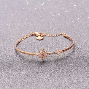 Bijoux Swarovski Bracelet Designer Femmes de qualité Original Qualité Fashion Bangle Bracelet Romantic Snowflake Bracelet pour femmes Bracelet octogonal