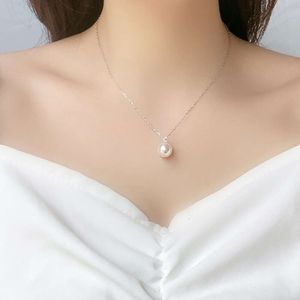 Sieraden Swarovskis kettingontwerper Dames Oorspronkelijke kwaliteit Luxe mode hanger Pearl glinsterende parels ketting vrouwelijke kristal parel sleutelbeen ketting
