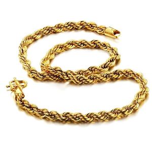 BIJOUX top qualité plaqué or 18 carats collier chaîne design cool attrayant bijoux unisexe 610