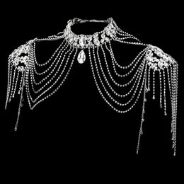 Joyas 1 por ciento de la cadena de hombro Fashion Pearl Tuit Joyería Atentable Accs Joyería para el cuerpo para mujeres Collar de gargantillas