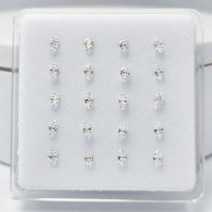 Sieraden 20 stks/pak 925 sterling zilver CZ Neus Stud Ringen Piercing Sieraden 22G nariz Neusgat Piercings voor vrouwen