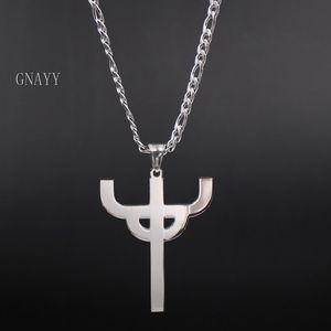 bijoux 32 42mm taille Gothique Punk Judas Priest Collier En Acier Inoxydable Pendentif Préféré Des Hommes merch logo symbole Char2679