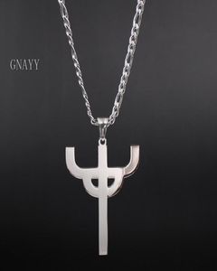 sieraden 3242 mm maat gotische punk judas priester ketting roestvrij staal men039s favoriete hanger merch -logo symbool char111433333