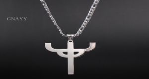 sieraden 3242 mm maat gotische punk judas priester ketting roestvrij staal men039s favoriete hanger merch -logo symbool char7038499