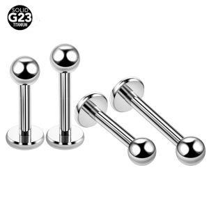 Sieraden 50 stcs/lot G23 titanium labret piercing morne 3mm kogel lip ring monroe or kraakbeen oorbel piercing body sieraden piercing 16g