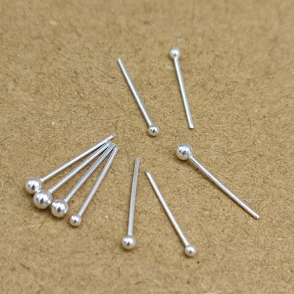 Bijoux 50pcs minuscule billes nez nez étouffage pivot percings 1,2 mm 1,5 mm 1,8 mm 2 mm 2,5 mm nariz bijoux de piercing 925 argent sterling