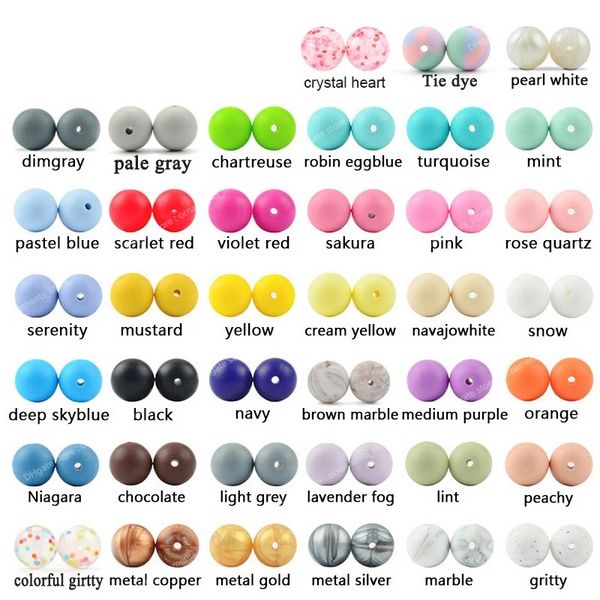 Perles de dentition en Silicone de forme ronde de 12mm, 20 pièces/lot, pour bricolage, collier d'allaitement, perles à mâcher de qualité alimentaire, bijoux à la mode, accessoires de bijoux