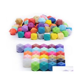 Sieraden acryl voedselkwaliteit sile losse kralen diy hexagon 14 mm 17 mm baby molars ster anijs kraal speelgoed armband ketting delen 0 55sy dr dht4l