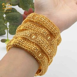 Sieraden Afrikaanse goud s voor vrouwen 24k Dubai Bangle Bracelet Designer Accessoires Marokkaanse bruids Ethiopische bruiloft sieraden geschenken