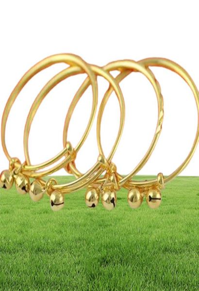 Bijoux Bells Bells Bracelet Bracelet 24k Yellow Gol Color Bracelet Bracelet for Babies Kids 2423206