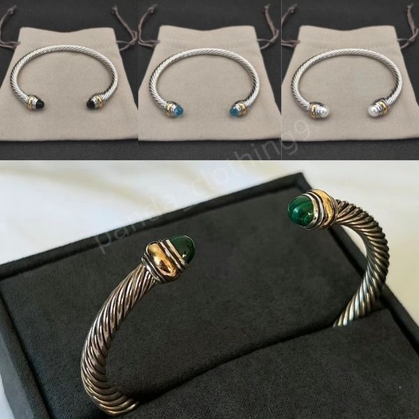 Jewelry Bangle David Diseñador Pulsero para mujeres Pulseras de alta calidad Diseñador Diseñador Estación de cable Cabina Cable Pulseras Fashion Diseño simple