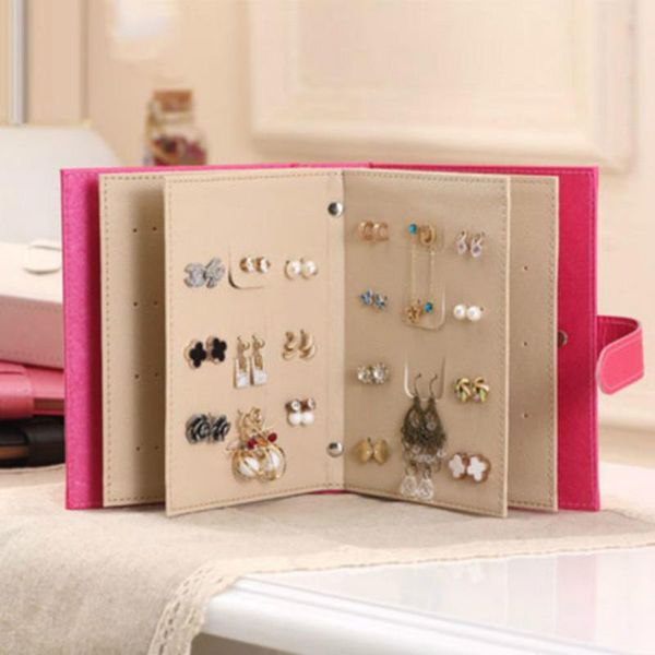 Boîte à bijoux, organisateur de rangement, Bracelet, bague, boucle d'oreille, étui support livre