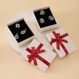 Jewelry Boxes 12pcs Bowknot Jewelry Box Earring Jewelry Organizer Necklace Storage Box Paper Organizers Storage Jewelry Display Gift Case