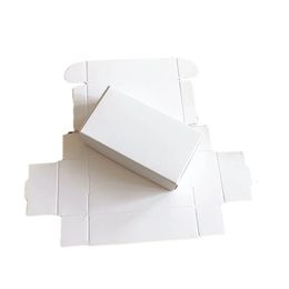 Boîtes à bijoux 50 pièces papier blanc vierge boîte à savon à la main en carton bijoux faveur de fête de mariage artisanat blanc cadeau de noël boîtes d'emballage cosmétique 231115