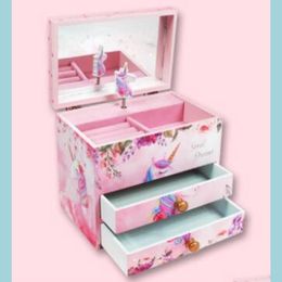 Sieradenboxen kinderen doos Koreaanse prinses kleine oorstop opslag drop levering 202 otbqn