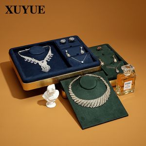 Boîtes à bijoux présentoir en métal collier ensemble plateau accessoires stockage Spot bijoux emballage 230808